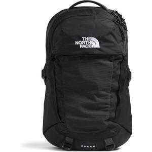 THE NORTH FACE Recon Everyday Laptop Backpack | Daypack with Water Repellent Finish, 16" Laptop Sleeve, 2 Water Bottle Pockets, TNF Black/TNF Black-NPF, One Size