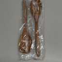 2Pcs Wooden Spoons for Cooking, Natural Premium Teak Wooden Spoon & Slotted Spoon, Good Grip Large Cooking Spoons Spatula, Heat Resistant Wooden Kitchen Cooking Utensils Set for Nonstick Cookware