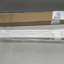 No Tools No Drill 1" Cordless Mini Blinds, Horizontal Light Filtering Blind, Vinyl Blinds for Indoor Windows 35.5" W x 48" H, White.