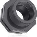 Boltigen 3 Inch PVC Bulkhead Fitting, Heavy-Duty NPT Threaded Water Tank Connector, Plumbing Pipe Fitting for Rain Barrels, Aquariums, Tubs & Swimming Pools