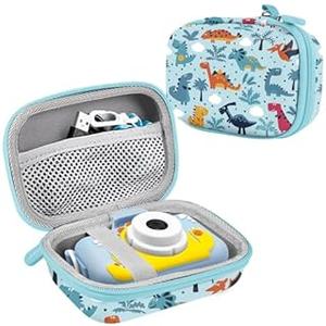 Leayjeen Kids Camera Case Compatible with OUTUVAS/Goopow/Mgaolo/HOOMOON/Kids Camera Toys and Kids Digital Video Camcorder Camera,Best Birthday Festival Gift -Blue(Case Only)