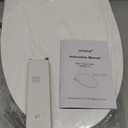 Electric Bidet Toilet Seat, Elongated, Warm Water with Air Dryer, Heated Seat and Slow Close Lid, Front and Rear Wash, Adjustable Water Temperature, LED Nightlight, Wireless Remote, White, 101