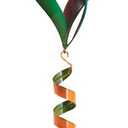 Bits and Pieces Enameled Rainbow Wind Spinner - Sun Catcher Colorful Garden Dcor - Hanging Suncatcher with Spiral Tail Prism - Weatherproof Enamel Finish for Yard Decorations Outdoor