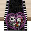 2 x Halloween Table Runner Halloween Decorations for Home Kitchen Dining Halloween Party Decorations 13x72 Inch