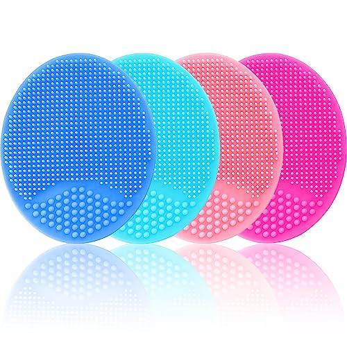 Silicone Facial Cleansing Brush - 3 Pack Face Scrubber & Exfoliator for Deep Cleaning, Soft Brush, Blackhead & Acne Pore Care