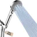 DOILIESE Handheld Shower Head with 79" Extra Long Hose 7 Modes High Pressure Shower Head with On Off Switch Button and Powerful Wash Modes for Pets Bath, Chrome