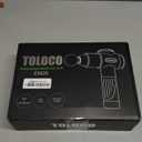 TOLOCO Massage Gun, Deep Tissue Back Massage for Athletes for Pain Relief, Percussion Massager with 10 Massages Heads & Silent Brushless Motor, Valentines Day Gifts for Him Her, Black