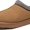 Women's Slippers Genuine Suede Platform Mini Boots Mens Faux Fur Warm Lining Winter Mules Cozy Warm House Shoes Indoor and Outdoor (8.5, Brown)