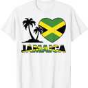 Jamaica-Shirt I love Jamaican Flag Women Men Kids Boys T-Shirt