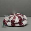 Uvvyui Christmas Candy Pillows Set of 2 Cute Christmas Pillows Candy Cane Decoration Throw Pillow Soft Winter Aesthetic Room Decor Candycane Shaped Plush Cushion for Xmas Decor