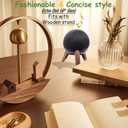 Real Wood Stand for Echo Dot (5th Gen)(4th Gen),Tripod Accessories Protect Speaker for Better Sound,Secure Stable Wooden Mount Holder for Echo Dots (Newest Model) 2024,(Walnut)