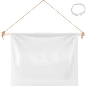 Adjustable Wooden Tapestry Hanger Wood Wall Hanging Rod for Tapestries, Boho & Farmhouse Wall Decor (16-28 Inches)