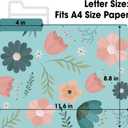 84 Pack Decorative File Folders, 1/3 Cut Tab Floral Colored Folders Letter Size 8.8 x 11.6 Inch, Assorted 6 Styles Filing Folder for Office School Business