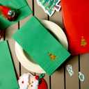 100 PK Gold Christmas Paper Guest Napkins 3-ply Disposable Dinner Napkins Christmas Guest Towels Disposable Bathroom Xms Tree Napkins Guest Hand Towel for Party Supplies