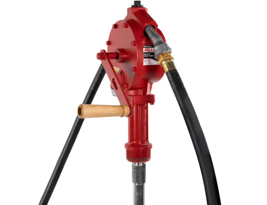 Rotary Hand-Operated Fuel Transfer Pump with Nozzle Spout