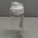 Tritan Clear Water Bottle | No Markings BPA Free 24oz Sports Water Bottle | Leak Proof Re-Usable Flip Top Plastic Drinks Bottles for School, Office, Gym, Cycling (Clear-24oz)