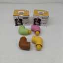 HETOO Dog Toys for Aggressive Chewers: Natural Rubber Chew Toy for Large Medium Breed, Interactive Dog Toys, 8 Pack