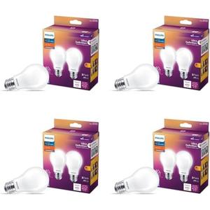PHILIPS LED 40W A19 6-Pack Ultra Definition Soft White (2200K) 450 Lumen (5W = 40W) Dimmable Frosted Flicker-Free Light Bulbs