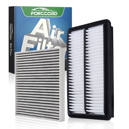 Forccord Cabin&Engine Air Filter for Honda Pilot(2016-22), Acura MDX (2014-2020), Ridgeline(2006-14, 2017-25), Passport(2019-25), MDX Hybrid (2017-20) Air Filter Replace#CF10134 CA12061 Accessories