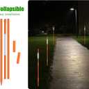 20Pcs Driveway Markers,4Ft Driveway Reflective Poles, Orange Fiberglass Snow Stakes with Reflective Tape for Easy Visibility at Night for Parking Lots (20, Orange)