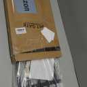 Malier Indoor Dog Gate with Door, 26-41" Extra Wide Full Metal Pet Gate Short Dog Gate for Stairs, Pressure Mount 10'' Tall Small Puppy Low Gate Easy Step Over for Doorways (Black)