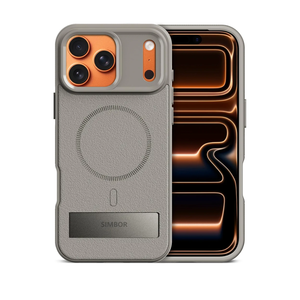 Magnetic for iPhone 17 Pro Max Case with Stand[Compatible with MagSafe] Slim Invisible Kickstand, Protective Anti-Fingerprint Phone Cove 6.9", Medium Grey