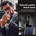 Bandsie Leather Band Compatible with Apple Watch Ultra 3/ Ultra 2/ Ultra Band 49mm 46mm 45mm 44mm 42mm for Men, Vintage Genuine Suede Leather Wristband Strap for iWatch Series 11 10 9 8 7 6 5 4 SE 3 2 1