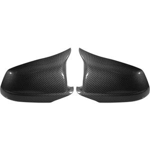 X AUTOHAUX Pair Car Exterior Rear View Mirror Covers Cap Replacement for BMW 5 Series F10 F11 F18 528i 530i 535i 550i 2011-2013 Carbon Fiber Pattern