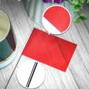 Anley Red Marking Flags 100 Pcs - 4" X 5" Vinyl Irrigation Sprinkler Flag with 15 Inch Steel Wire Stake - Small Marker Flags for Lawn, Yard, Industrial, Landscaping, Construction and Survey