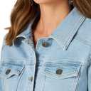 Wrangler Authentics Women's Stretch Denim Jacket, Light Wash, Medium
