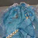 Little Girls Princess Costume Blue Cosplay Dress up for Halloween Party with Accessories Blue (2-3Years)