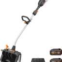 WORX Nitro 40V 12'' Cordless Snow Shovel, Electric Snow Thrower for 4-Car Driveway, Snow Removal with Brushless Motor & 2 Speed Control, 2  4.0 Ah Batteries and Charger Included, WG460