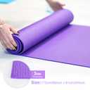 Funtery 3 mm Thin Yoga Mats Bulk, 68 x 24 Inches Lightweight PVC Exercise Mats Non Slip Workout Fitness Pads for Yoga Pilates Stretching Classes Gym Home Studio(Multicolored,8 Pack)