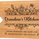Gifts for Grandma - "Grandma's Kitchen" Grandma Birthday Gifts Cutting Board, Bamboo-Made Engraved Nana Gifts, Birthday Gifts for Grandma Cutting Board, Mothers Day Gifts for Grandma