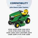 AM130172 Mower Blades Compatible with John Deere LT133 LT15 LT160 LT166 LT170 GX355 SST16 X324 Lawn Tractor Freedom 42 Mower Deck, No Bolts