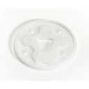 WinCup Disposable Drinking Cup Lid White Foam 1000 Ct DT18B