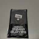 WYOX Boxing Hand Wraps Inner Gloves Men Women, Half Finger Under Mitts with Elasticated Bandages for Fist Protection, Ideal for Muay Thai, Kickboxing, MMA, and Martial Arts, Perfect for Training (Black, XL)