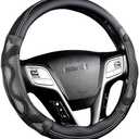 Amazon.com: Iwantit Steering Wheel Cover with 3D Honeycomb Anti-Slip Design and Breathable Fabrics, Universal 14.5-15 Inch (White/Black) : Automotive