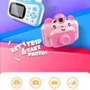 Instant Printing Camera for Kids with Color Pens- Kids Selfie Camera. Image and Video Recorder, 12MP Photo Shooting, 180-Degree Rotating Feature. Gift for Ages 5, 6, 7, 8, 9, 10 (Blue)