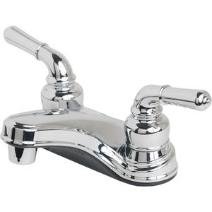 Builders Shoppe 2000CP RV Mobile Home Non-Metallic Centerset Lavatory Faucet Chrome Finish
