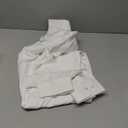 J.VER Men's Dress Shirts Solid Long Sleeve Stretch Wrinkle-Free Formal Shirt Business Casual Button Down Shirts (X-Large, White)