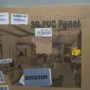 WOWSTAR 12-Pack 24"x24" Drop Ceiling Tiles, Waterproof Glue Up Ceiling Decor, Black