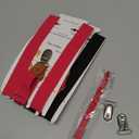 Pet Soft Dog Suspenders 2 Pieces Female Dog Diaper Suspenders for Dogs Diaper Keeper Suspender for Dogs Skirt, Doggy Dress (Black & Pink, S/M)