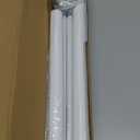 Supforce Closet Rods for Hanging Clothes, 17 to 69 Inches Stepless Adjustable Metal Closet Rod, 1.3 Inches Heavy Duty Clothes Hanging Rod for Closet Wardrobes Laundry RV, White