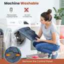 Heating Pad for Back Pain Relief, Large Electric Heat Pad for Neck and Shoulders, 6 Heat Settings & Auto Shut Off Hot Pad, Machine Washable Ultra Soft Fabric, Gifts for Women, Men, Mom, Dad (37''x 24'', Dark Gray)