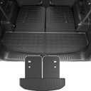powoq Trunk Mat Compatible with 2021-2025 KIA Sorento/Hybrid/PHEV Cargo Liner with Backrest Mats Replacement for KIA Sorento 2021 2022 2023 2024 2025 Accessories(Trunk Mats with Backrest Mat)