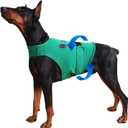 Dog Anxiety Vest - Skin-Friendly Calming Shirt for Thunder, Fireworks, Vet Visits & Separation Anxiety No Medicine or Training Needed Suitable for Small Dogs - Chest(11"-14.9"), Green