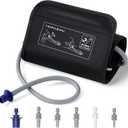 9-17 Inches Blood Pressure Replacement Cuff, Wide-Range BP Cuff Fits Medium to Large Upper Arms, 6 Sizes of Connectors Universally Compatible with Omron or Other Brand Monitors (Cuff Included Only)