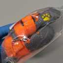 XSY&G Dog Boots,Waterproof Dog Shoes,Dog Booties with Reflective Strips Rugged Anti-Slip Sole and Skid-Proof,Outdoor Dog Shoes for  Dogs 4Pcs Orange-Size 1