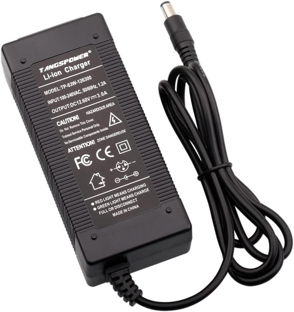 12.6V Charger 3A Lithium Battery Charger AC DC 3S 12V 11.1V 10.8V for 3s10p Lithium ion Battery Drill Cordless Power
